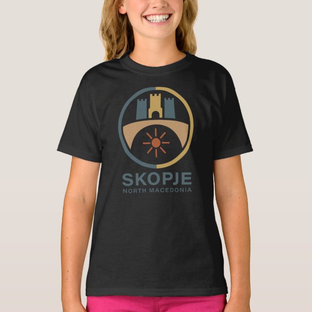 Camiseta Skopje North Macedonia Europe (Frente)