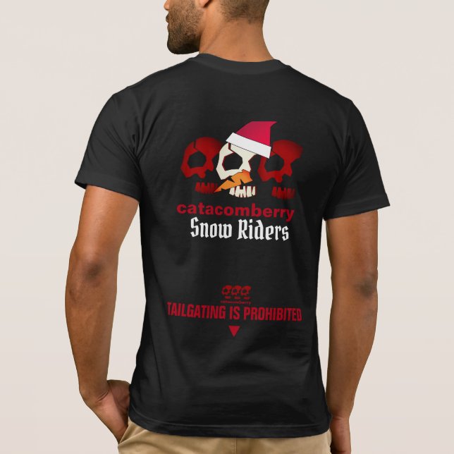 Camiseta Skuletons de catacomberry para SNOW RIDERS Ver2 (Verso)