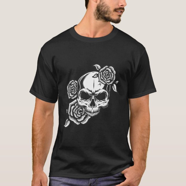 Camiseta Skull and Roses (Frente)