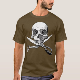 Camiseta Skull and Shears Realistic