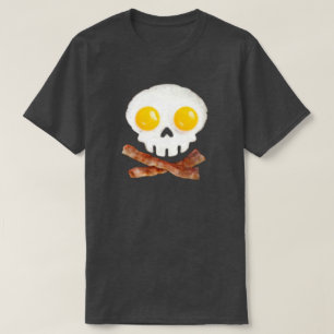 Camiseta Skull & Bones Bacon & Egs Café da Manhã