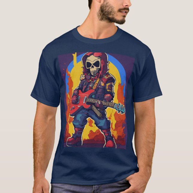 Camiseta Skull & Bones Rock (Frente)