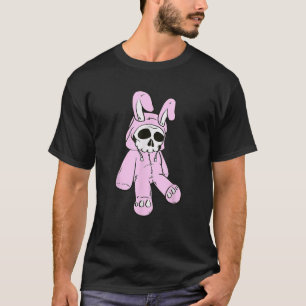 Camiseta Skull Bunny Pink Morto Bunny Costume Skeleton Mang