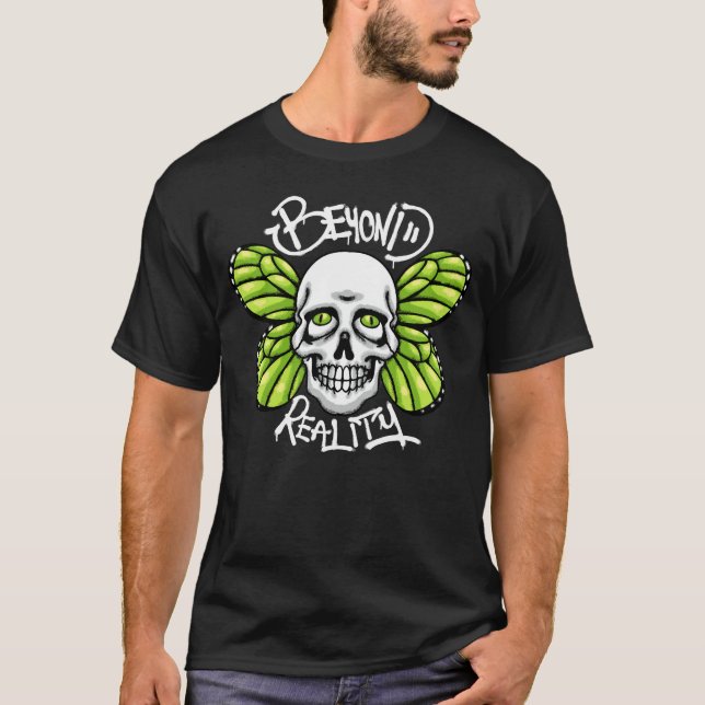 Camiseta Skull Butterfly Streetwear (Frente)