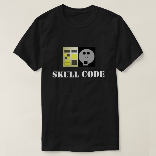 Camiseta Skull Code V2: Skullnskin Graphics Tee By J.H.T. (Frente do Design)