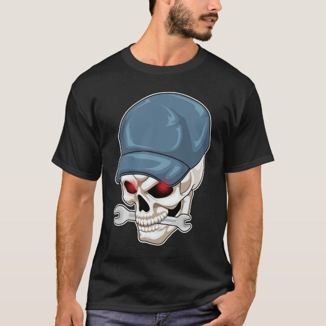 Camiseta Skull Craftsman Wrench (Frente)
