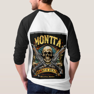 Camiseta Skull & Crossbones Rock Banda Tee