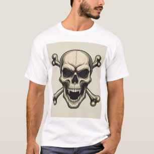 Camiseta "Skull & Crossbones: Rock 'n' Roll Banda Logo Tee"