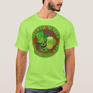 Camiseta Skull da Equipe do Bebendo Irlandês