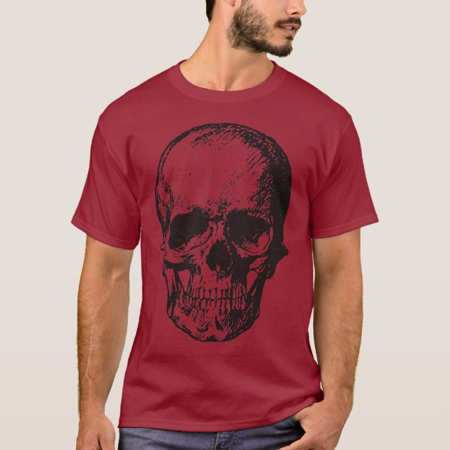 Camiseta Skull Fantasy Art Rock Punk Heavy Metal (Frente)