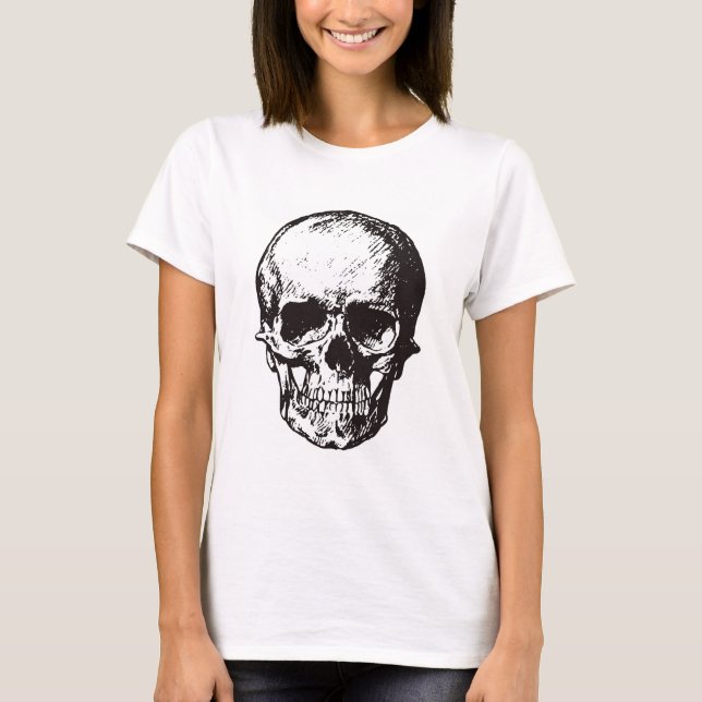 Camiseta Skull Fantasy Art Rock Punk Heavy Metal (Frente)