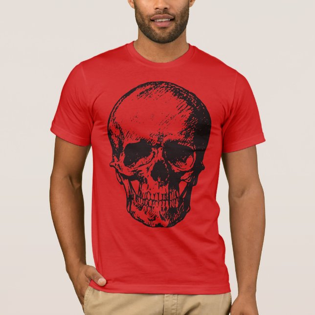 Camiseta Skull Fantasy Art Rock Punk Heavy Metal (Frente)