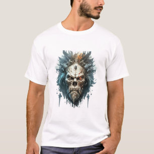 Camiseta Skull Fantasy Painting Dark Character Spirit