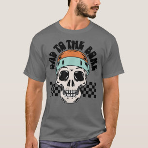 Camiseta Skull Halloween Motorcycle Biker Party Engraçado H