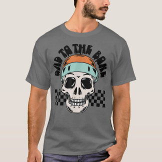 Camiseta Skull Halloween Motorcycle Biker Party Engraçado H