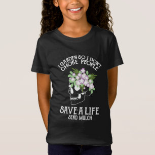 Camiseta Skull I Garden Para que eu não engole Pessoas salv