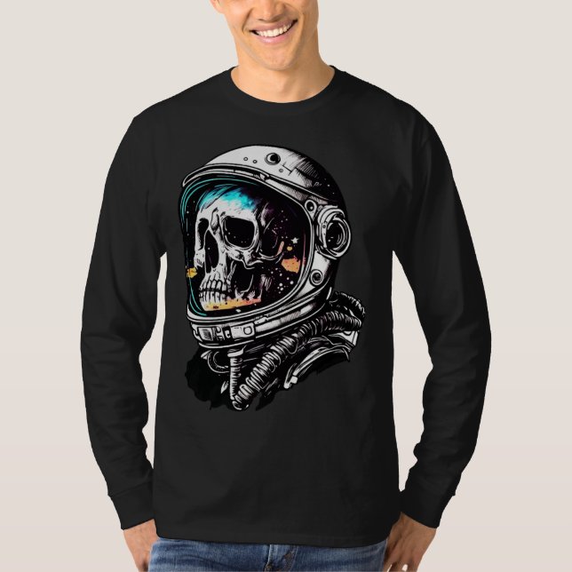 Camiseta Skull in an astronaut helmet skull astronaut (Frente)
