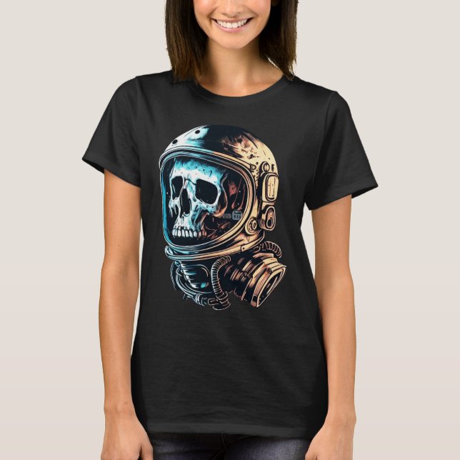 Camiseta Skull in an astronaut helmet skull astronaut  1 (Frente)
