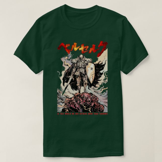Camiseta Skull Knight Skeleton Warrior (Frente do Design)