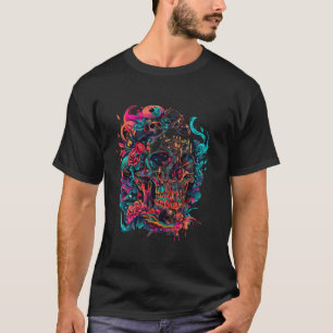 Camiseta Skull Lover Dia de Los Muertos Sugar Skull Gótico