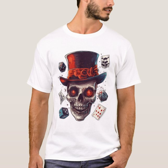 Camiseta Skull Magician�s Hat (Frente)