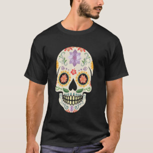 Camiseta Skull Mexico De Muertos Morto Halloween Ideia M
