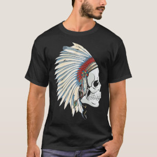 Camiseta Skull Native American