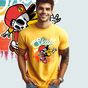 Camiseta Skull Skateboard
