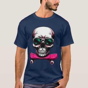 Camiseta Skull Skateboard - Skateres Skull T Shirt
