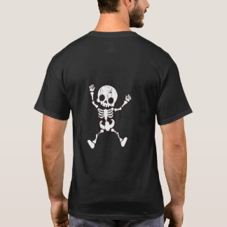 Camiseta Skull & Skeleton T-Shirt - Frente assustadora