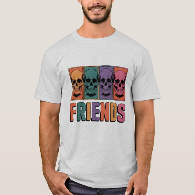 Camiseta Skull Squad: Amigos para Sempre (Frente)