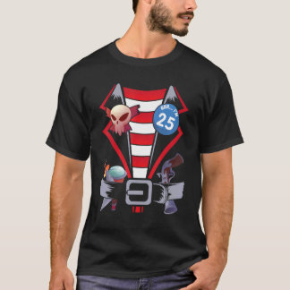 Camiseta Skull Swords Pirate Costume Feliz Aniversário Arr