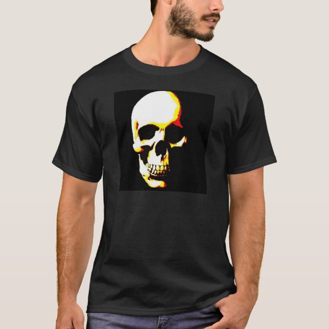 Camiseta Skull T-Shirt: Fantasy Art Rock Punk (Frente)