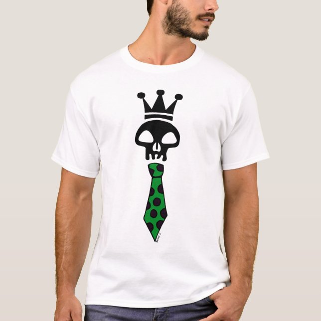 Camiseta Skull Tie Green (Frente)