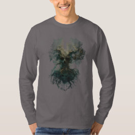 Camiseta Skull Tree Surreal Dark Nature Long Sleeve