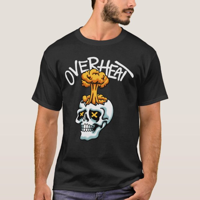 Camiseta Skull With Explosion streetwear  (Frente)