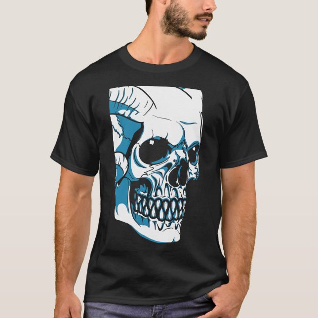 Camiseta Skull with horns (Frente)