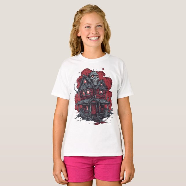 Camiseta Skulltop Manor: Um Pesadelo Liberado (Frente Completa)