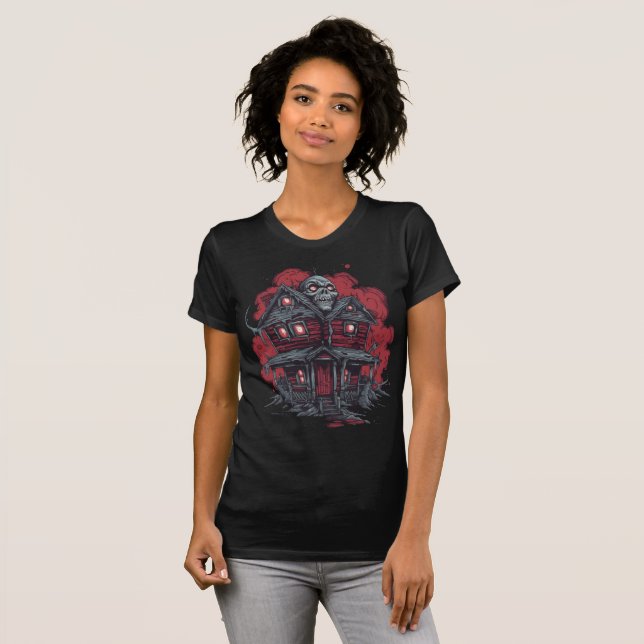 Camiseta Skulltop Manor: Um Pesadelo Liberado (Frente Completa)