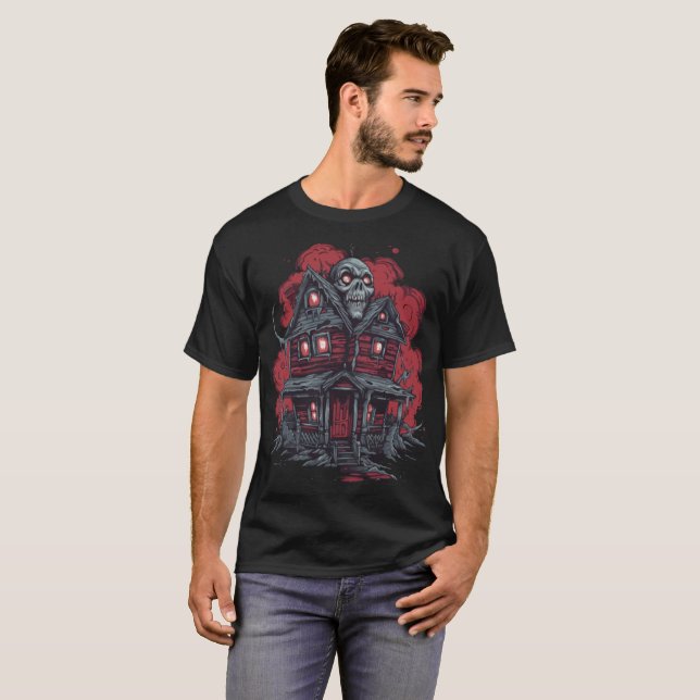 Camiseta Skulltop Manor: Um Pesadelo Liberado (Frente Completa)