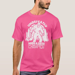 Camiseta Skunk Ape Não Derrotado Ocultar Cryptid Champion S