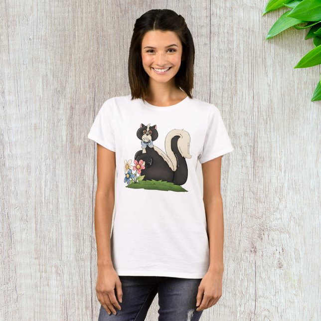 Camiseta Skunk Com Flores (Criador carregado)