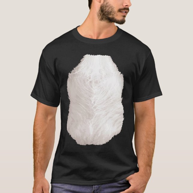 Camiseta Skunk Raccoon Mouse Belly Chest Hallowe Foto do Ca (Frente)