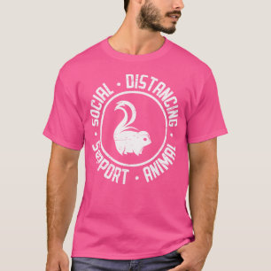 Camiseta Skunk Social Distance Support Animal Nocturnal S