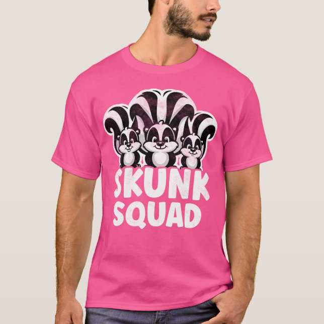 Camiseta Skunk Squad Animal Humor (Frente)