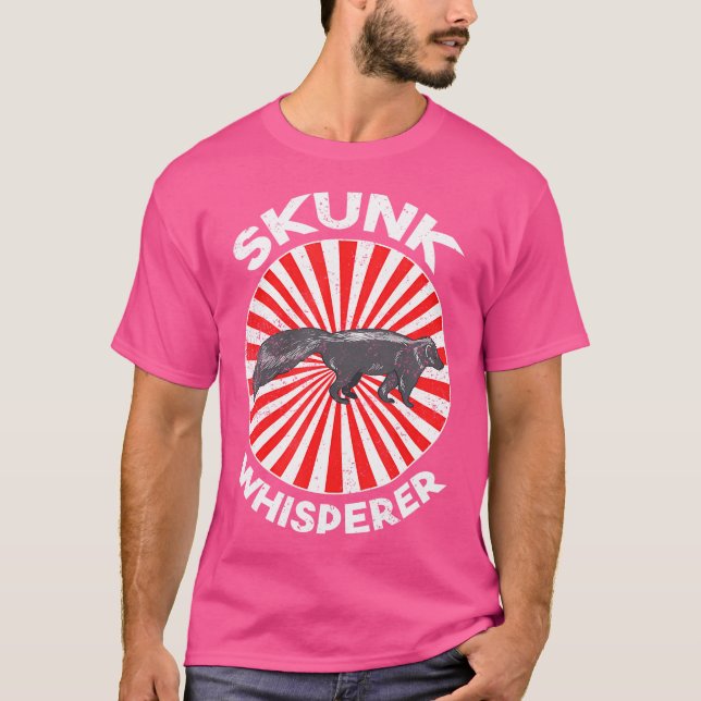 Camiseta Skunk Whisperer Funny Zoo Keeper Ideia Skunk (Frente)