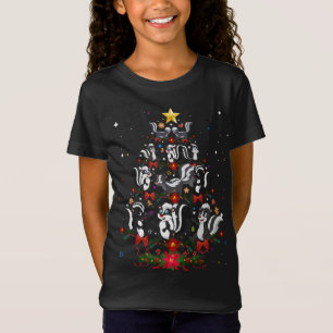 Camiseta Skunks Xmas Tree Gift Santa Hat Skunks Natal