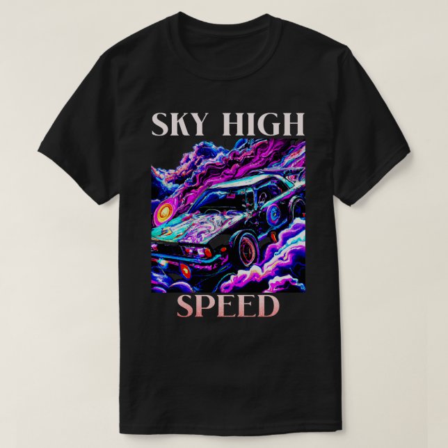Camiseta Sky High Speed Fast s (Frente do Design)