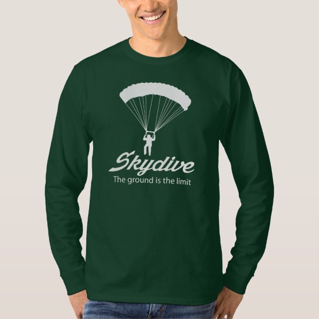 Camiseta Skydive a terra é o limite (Frente)