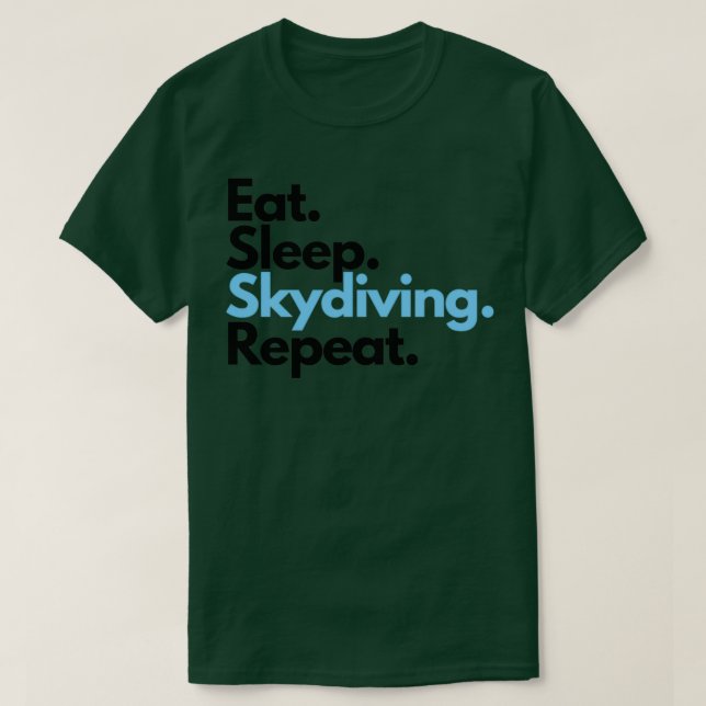 Camiseta Skydive Coma Sono Autocolante (Frente do Design)